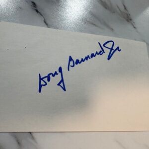 Doug Barnard — Autograph Signed Card — U.S. House of Representatives — Georgia